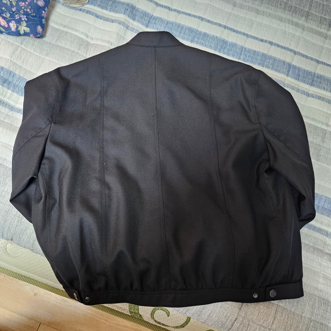 알렌느 울 카펜터 디테일 바이커 자켓 블랙 2사이즈 상품이미지10