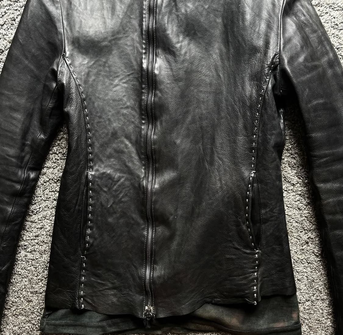 incarnation calf leather 수소봉제 가죽 자켓 상품이미지2