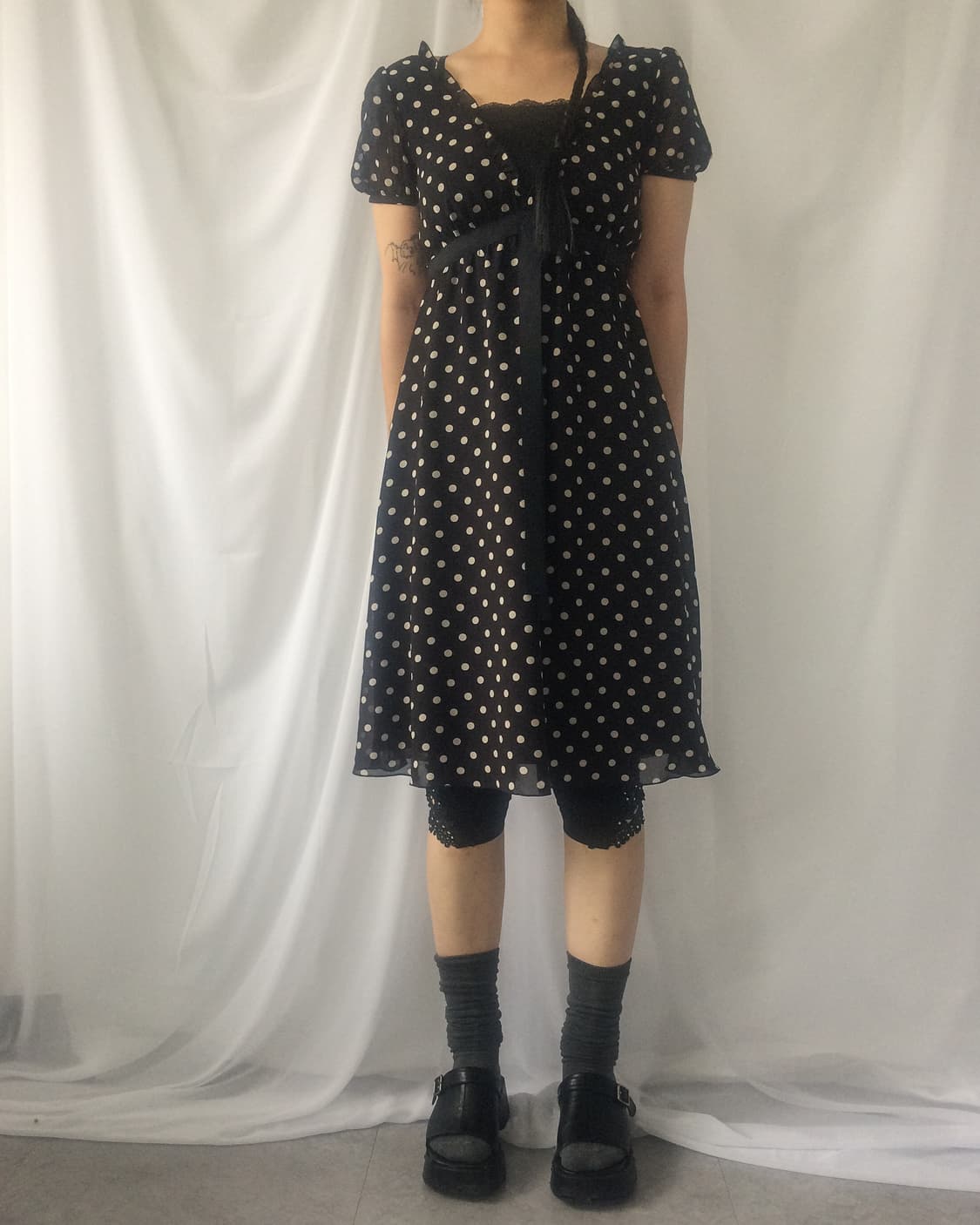 Dot pattern onepiece 상품이미지6