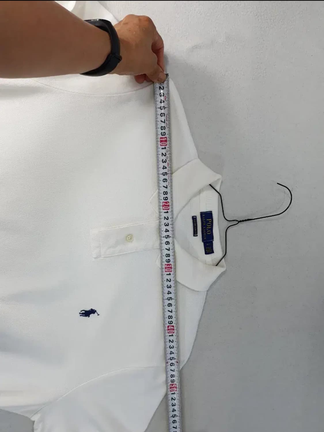 폴로 랄프로렌 화이트 카라티 L 커스텀슬림핏 상품이미지5