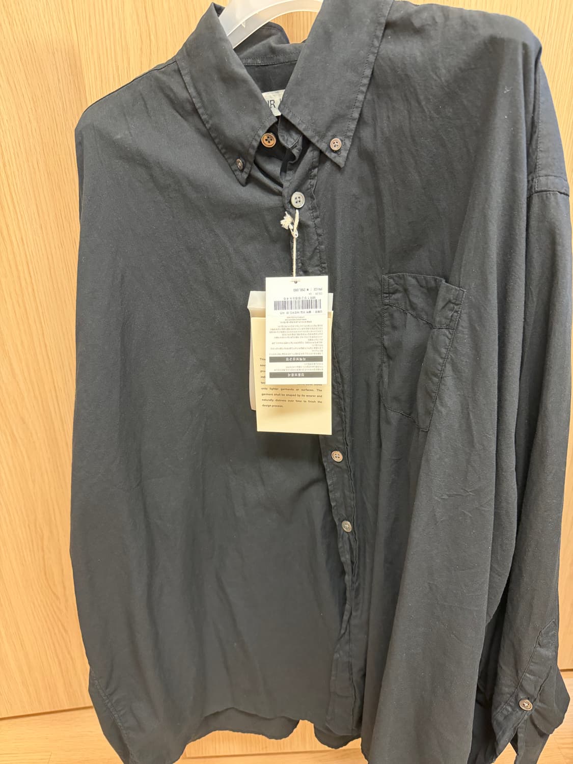 아워레가시 버로우드셔츠 블랙 46 상품이미지1