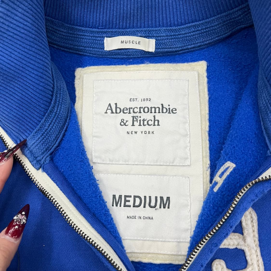 아베크롬비 블루 집업 상품이미지2