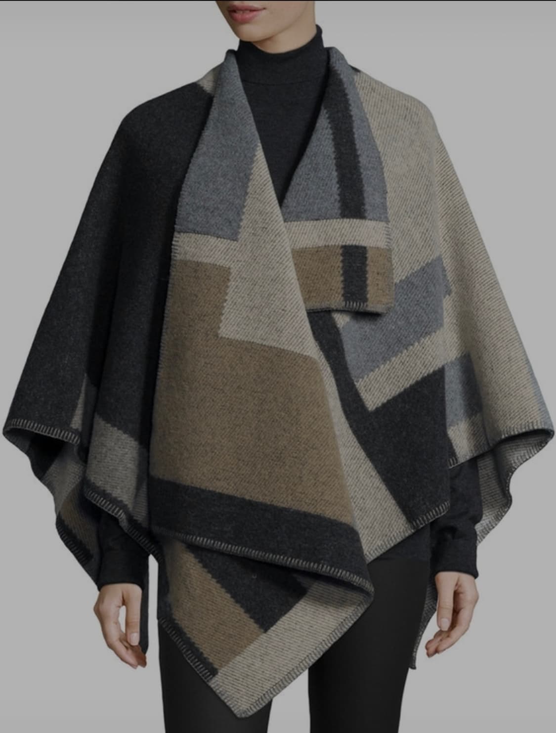 버버리 울 캐시미어 블럥킷 판초 케이프 상품이미지2