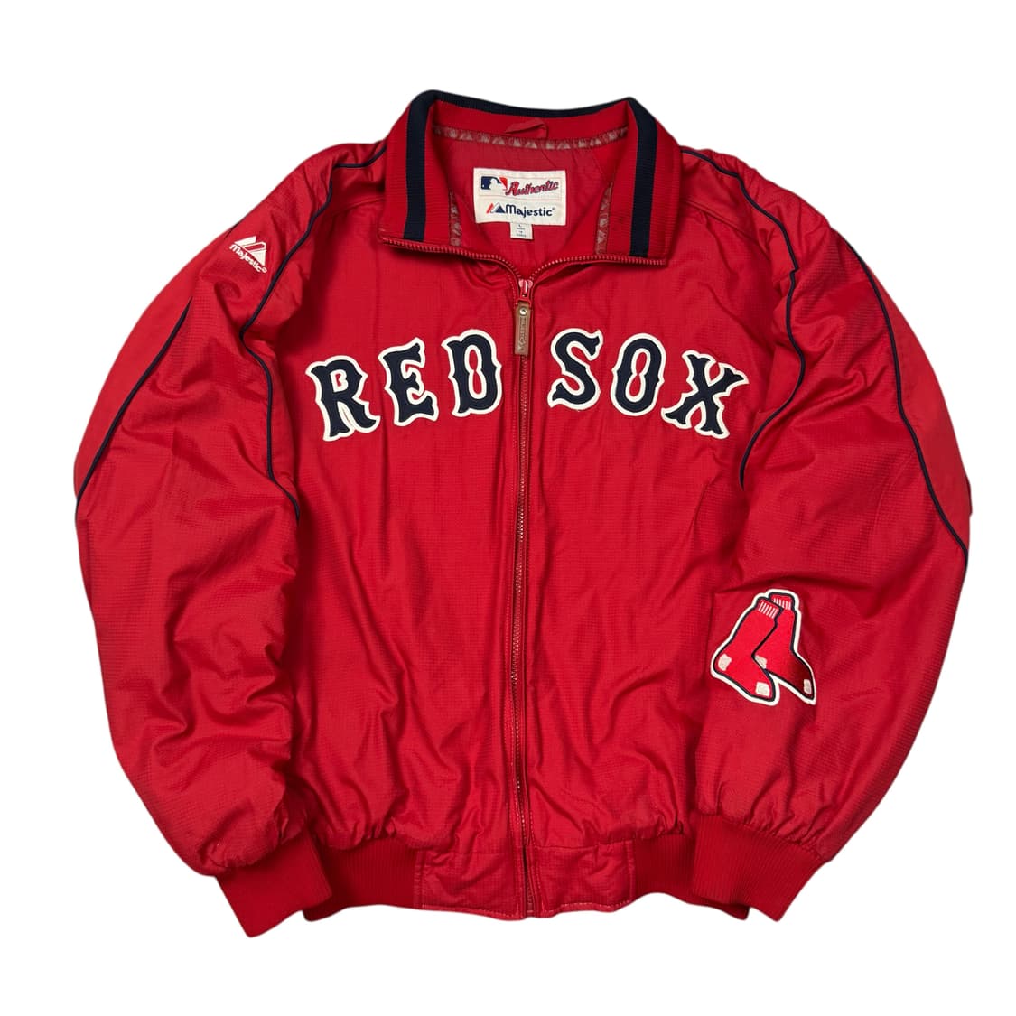 (L) 마제스틱 보스턴 레드삭스 덕아웃 자켓 레드 상품이미지1