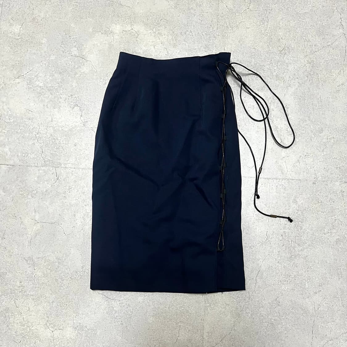 크로스 스트랩 미디 스커트 상품이미지3