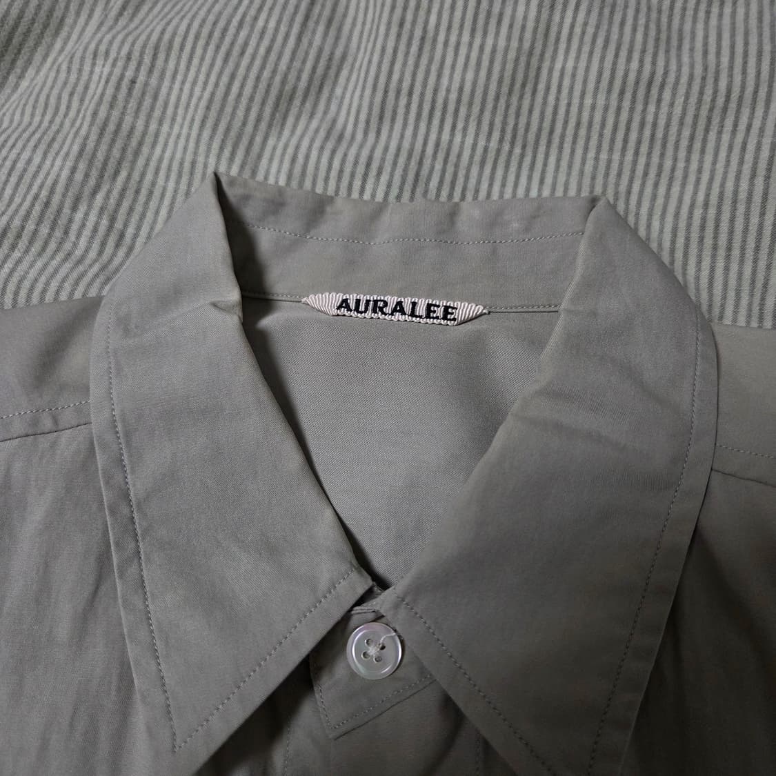 오라리 빅포켓 셔츠 그린 4사이즈 상품이미지9