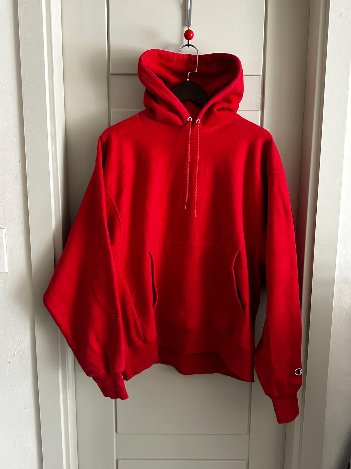 Champion Premium Reverse Weave 레드 후드 상품이미지1