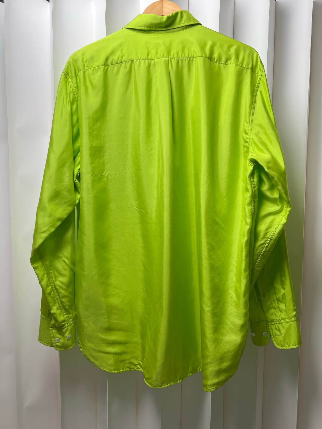 드리스반 노튼 실크셔츠 그린 사이즈50 상품이미지6