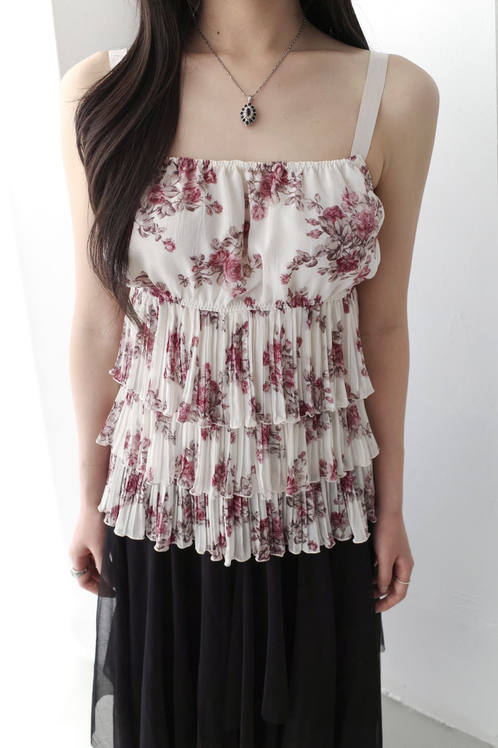 flower pleats sleeveless 상품이미지6
