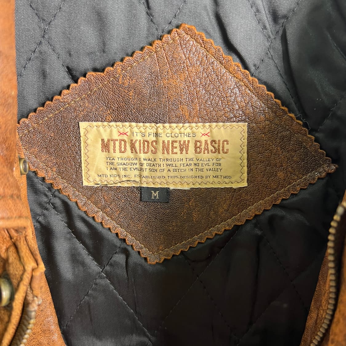 VTG 빈티지 브라운 G-1 양가죽 플라이트 자켓 M 상품이미지3