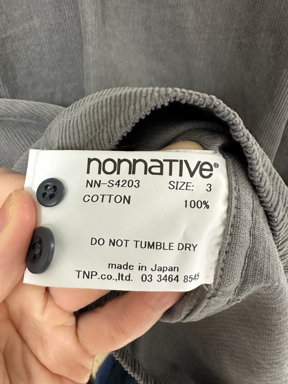 논네이티브 코듀로이 셔츠 상품이미지5