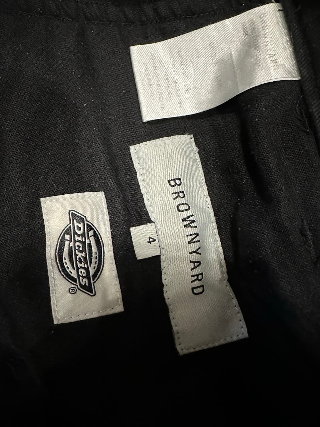 [4]브라운야드x디키즈 카펜터 더블니 워크팬츠 블랙 상품이미지2