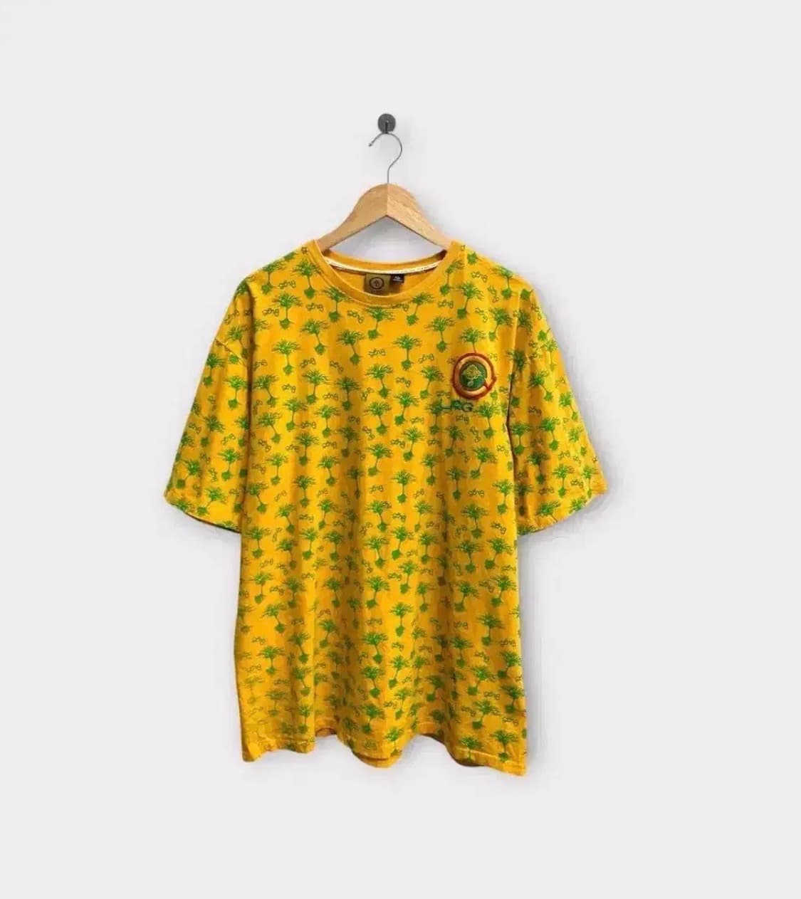 LRG 녹색 나무 패턴 아메카지 티셔츠 2XL 상품이미지1