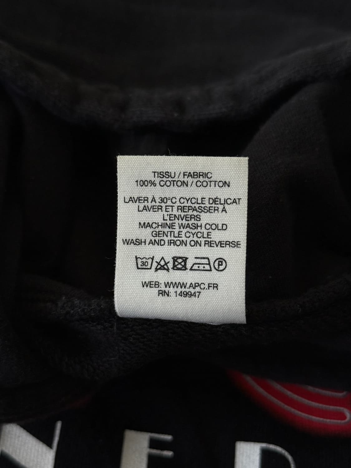 아페쎄 루즈핏 다이너 그래픽 로고 스웻 후드 상품이미지5