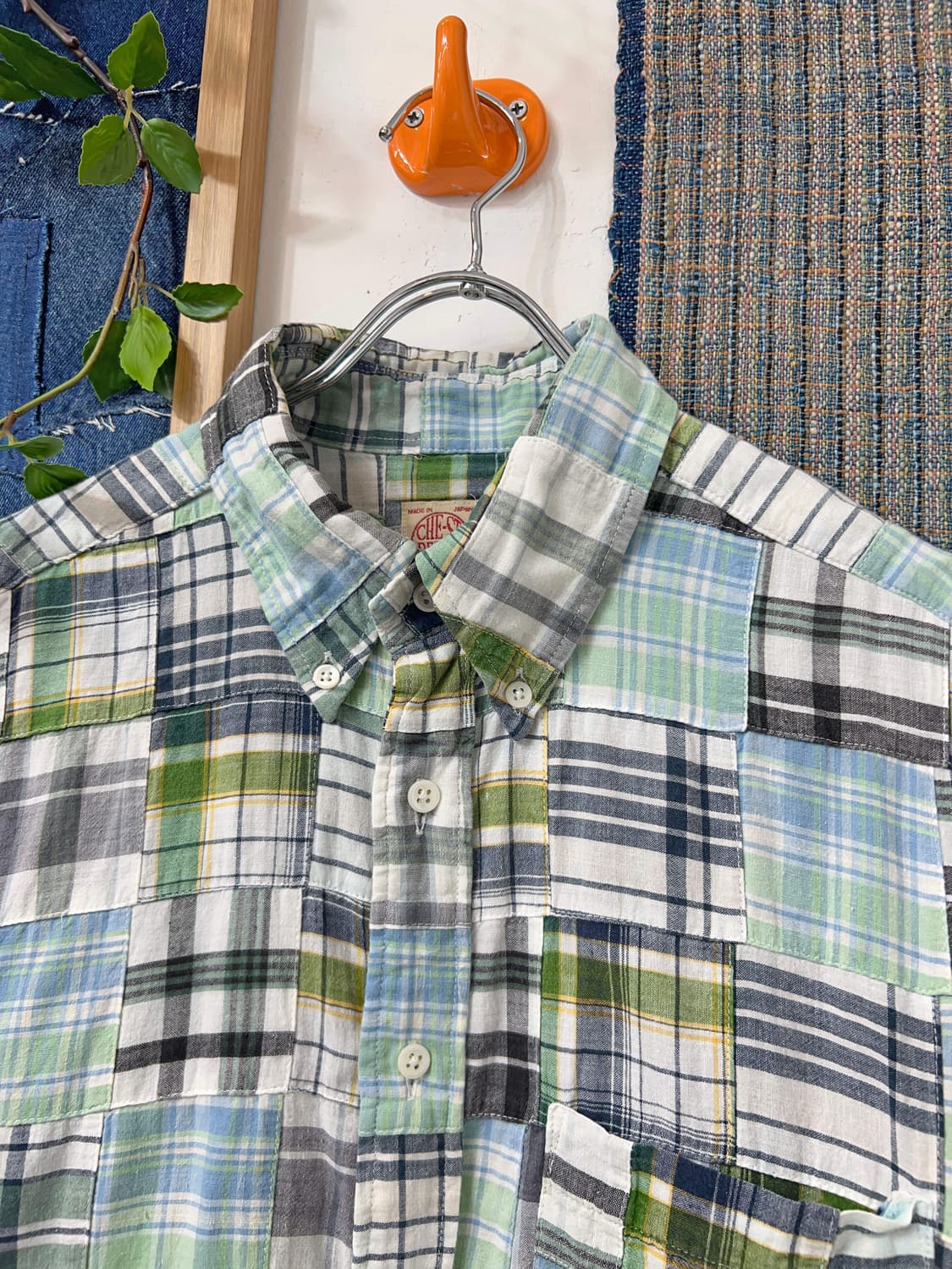 Patchwork Madras Check B.D. Shirt 상품이미지3