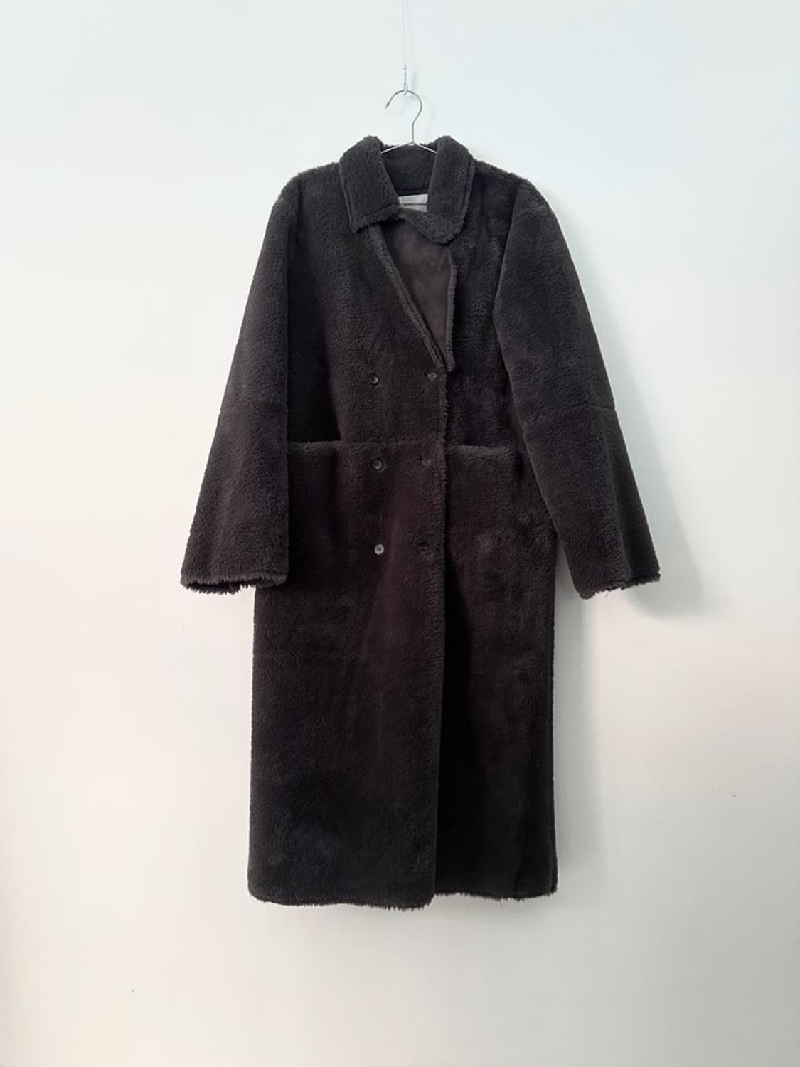 Heavy warm soft fur coat / grey 상품이미지4