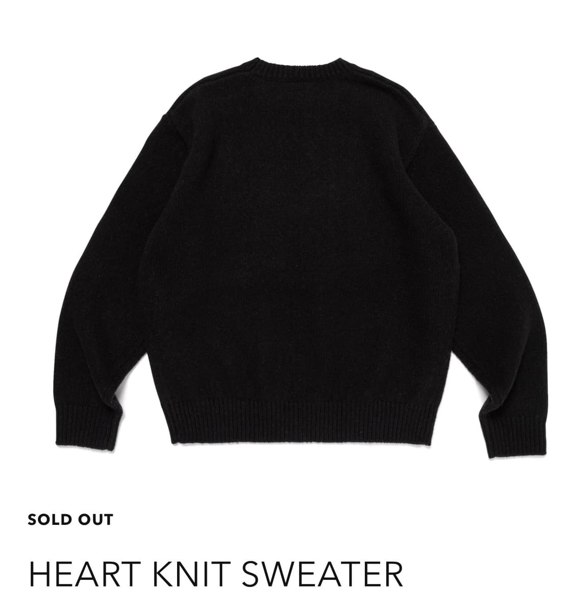 미시착 새상품)) 휴먼메이드 니트 블랙 M 상품이미지2