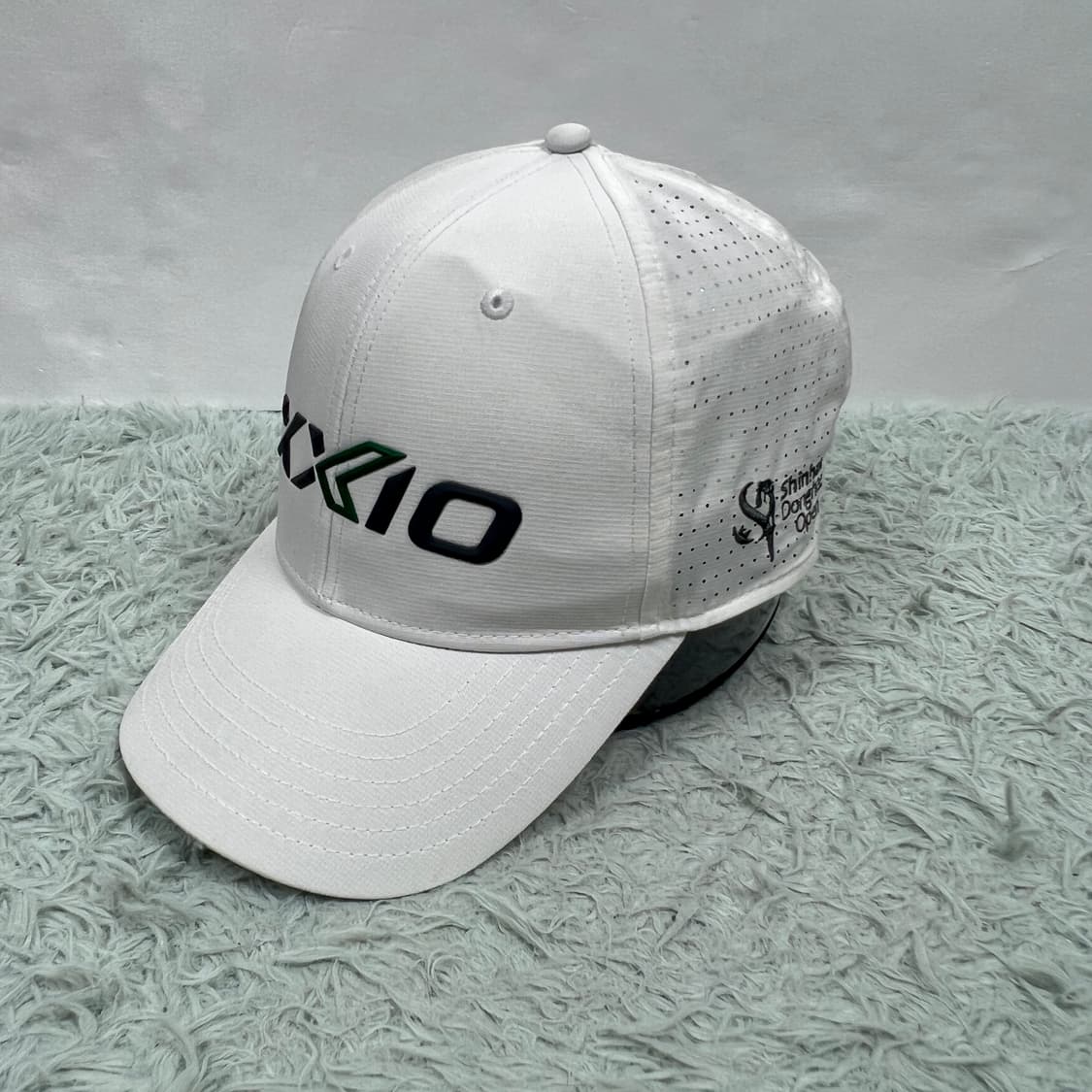 젝시오 XXIO 골프 모자 화이트/그린 로고 상품이미지2