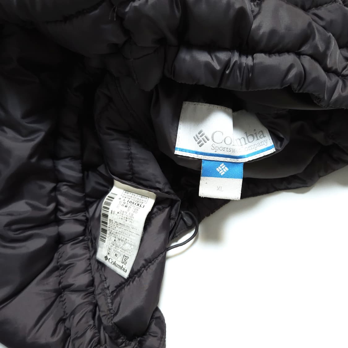 컬럼비아 구스다운 애벌레 경량 패딩 자켓 샤크그레이 상품이미지6