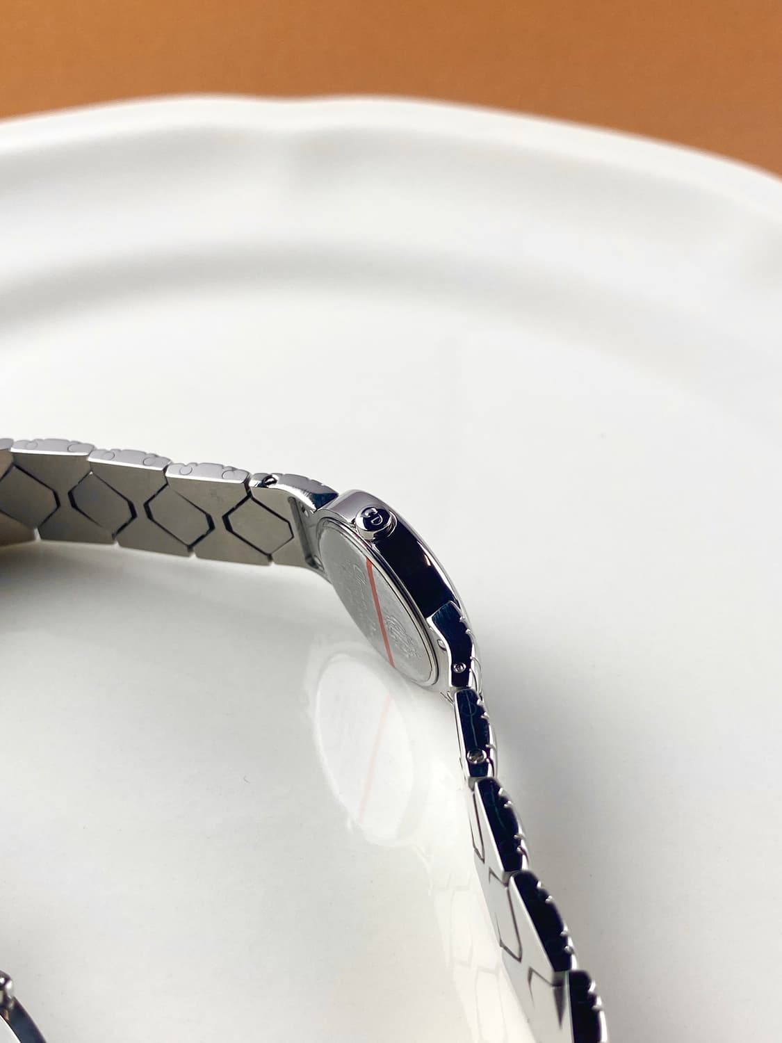 DIOR  Lady leaf 4P pink shell mini watch 상품이미지6