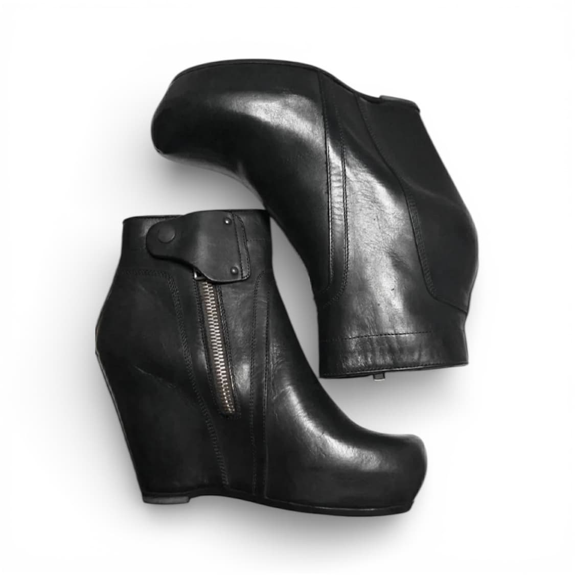 릭오웬스 웨지힐 부츠 38 새상품 상품이미지1