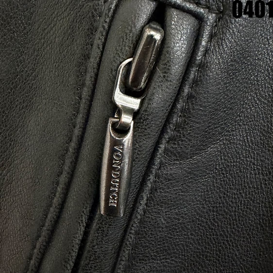 본디치(Von Dutch) 레더 라이더 자켓 100 0401 상품이미지4