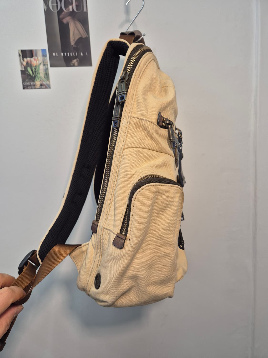 투미 녹스 백팩 베이지 색상 상품이미지5