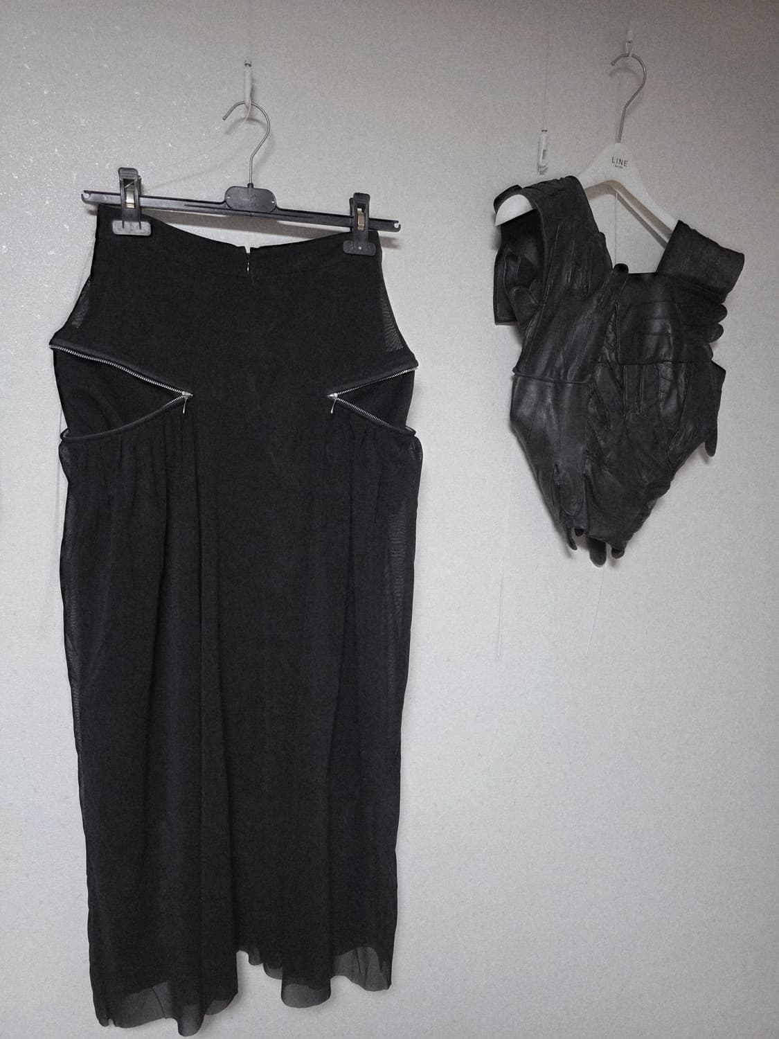 YOHEI ONO Zip Layered Skirt 상품이미지4