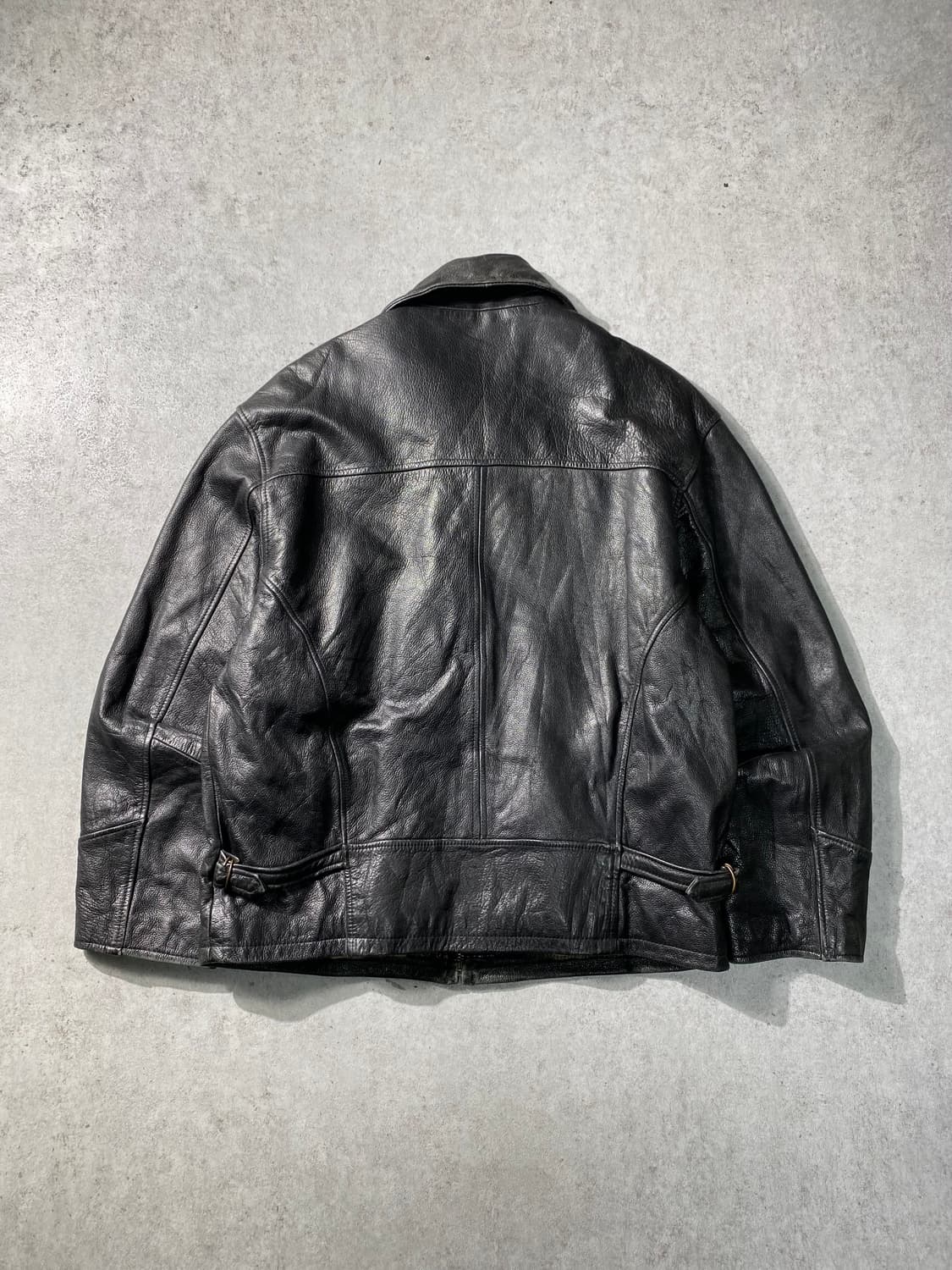 [M] 90s WINLIT 리얼레더 스포츠 자켓 상품이미지6