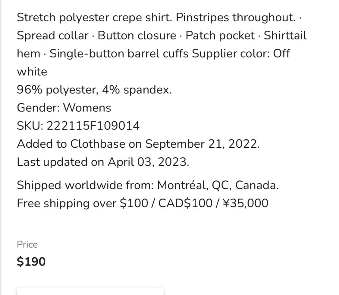 프랭키샵 lui 핀스트라이프 플루이드 셔츠 블라우스 새상품 상품이미지10