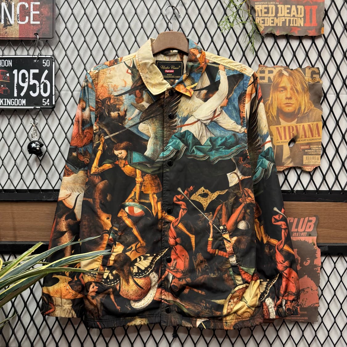 16FW 슈프림 X 언더커버 타락한 천사의 추락 프린팅 코치 자켓 상품이미지1