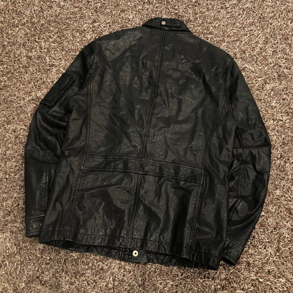 크리스크리스티 양가죽 쿼드포켓 레더 가죽 자켓 상품이미지4