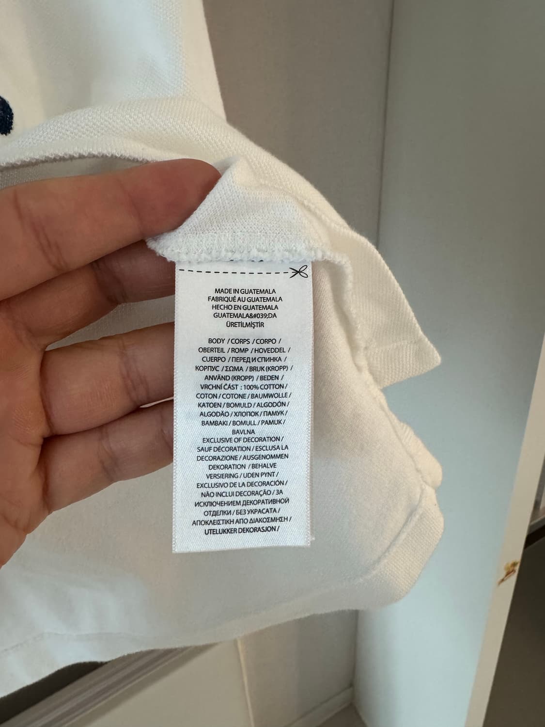 (95)폴로 랄프로렌 화이트 카라티 폴로티 상품이미지5