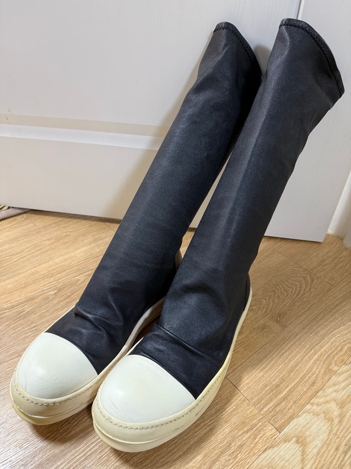 릭오웬스 레더 하이삭스 스니커즈 41 상품이미지2