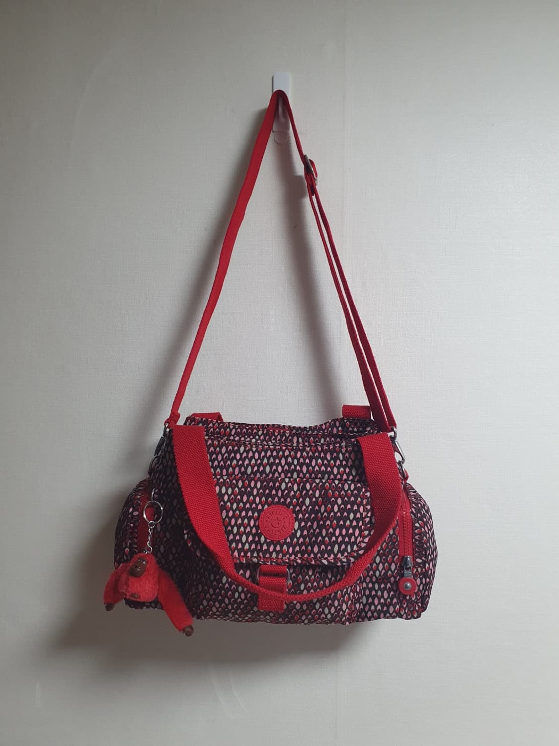 키플링 팝 포인트 2way 멀티포켓 토트 크로스백 레드 상품이미지1