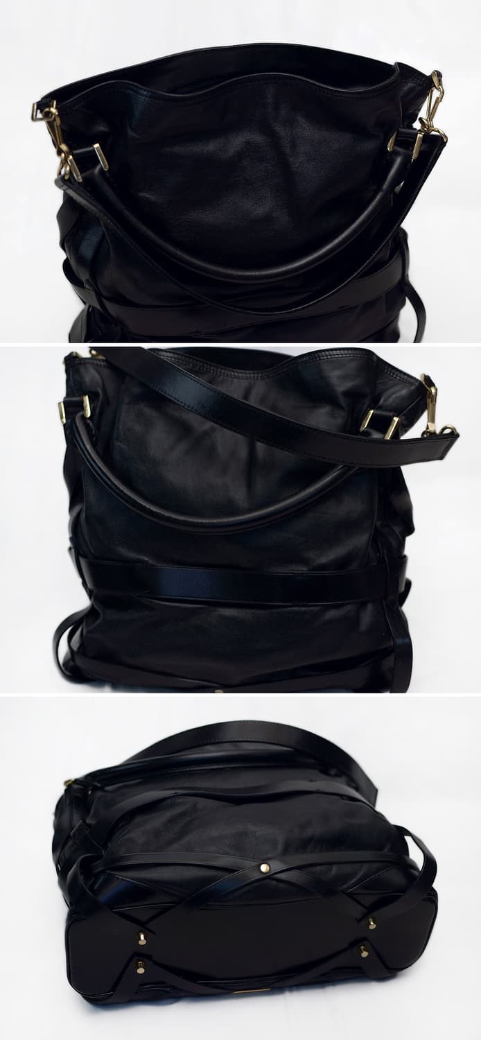 버버리 고스포드 블랙 나파레더 벨티드 2웨이 호보백 상품이미지5