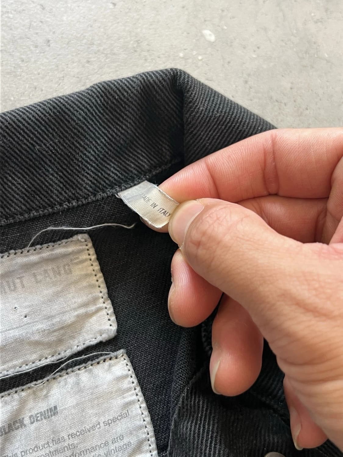 헬무트 랭 흑청 데님 자켓 상품이미지9