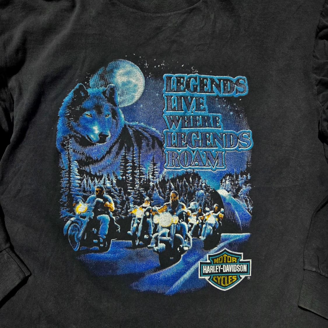 할리데이비슨 울프 프레임 롱슬리브 상품이미지2