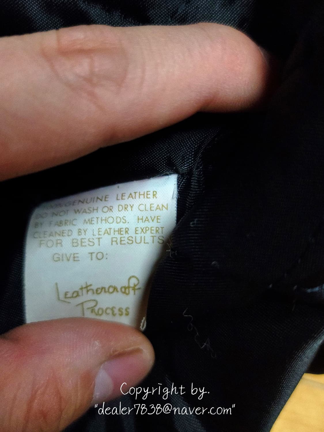 Branded Garments 크롭 라이더 가죽자켓 / M <택포> 상품이미지4