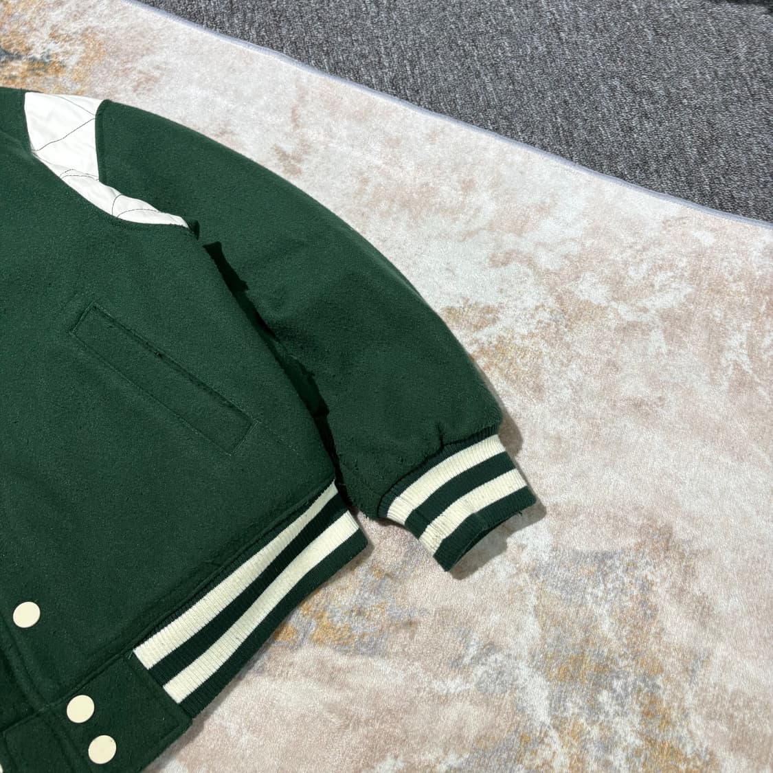 NIX 그린 바시티 빈티지자켓 상품이미지2