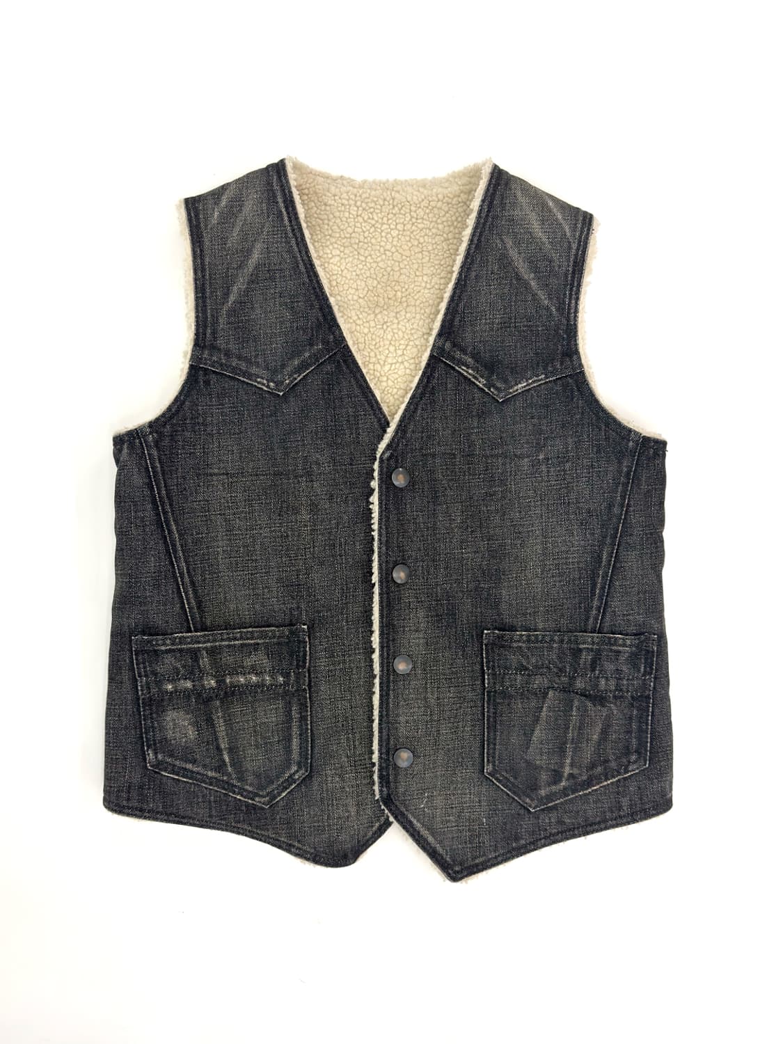 Number (N)ine  Denim Sherpa Vest/ 1 상품이미지1