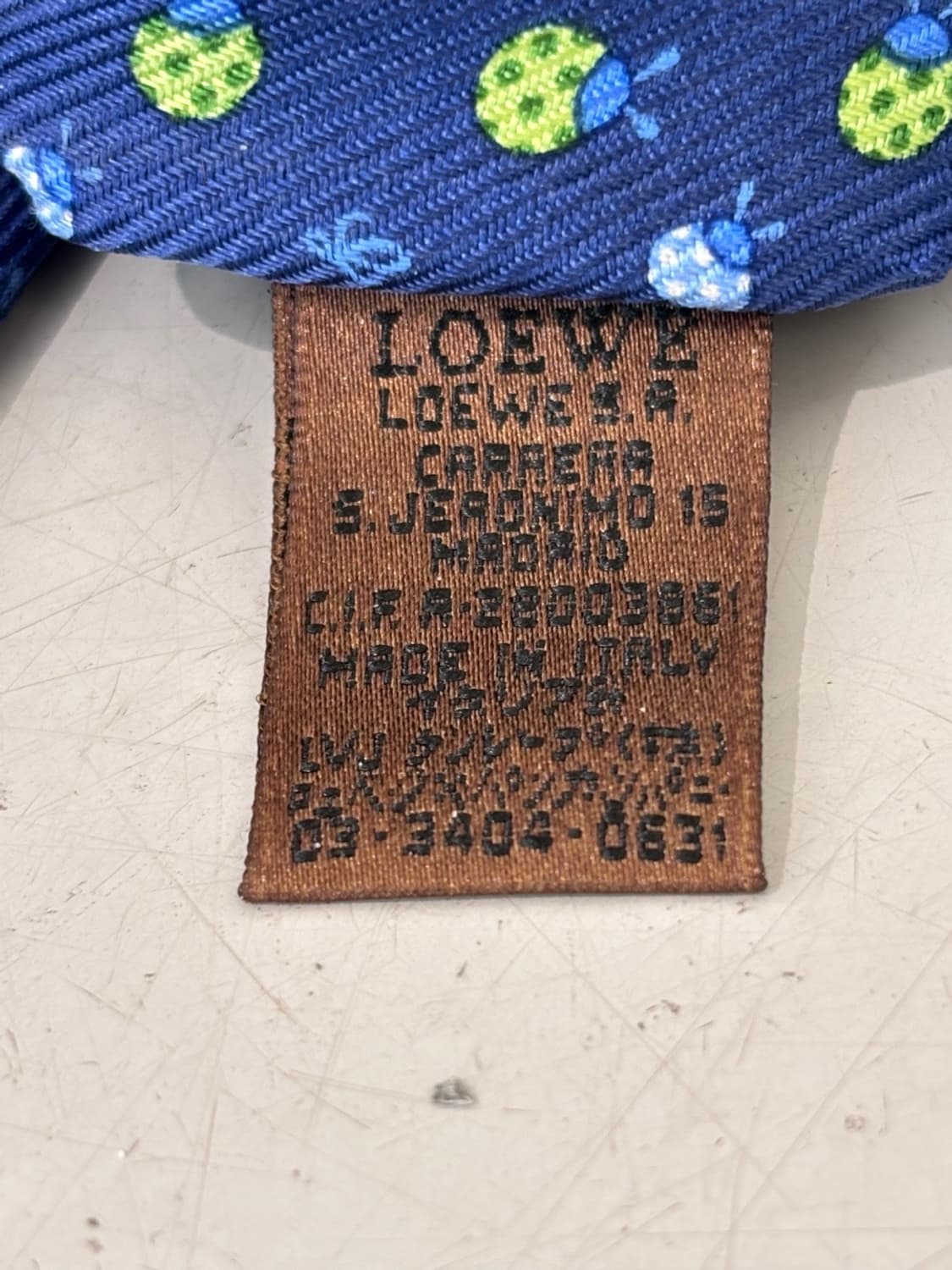 Vintage Loewe Silk Nectie 상품이미지9