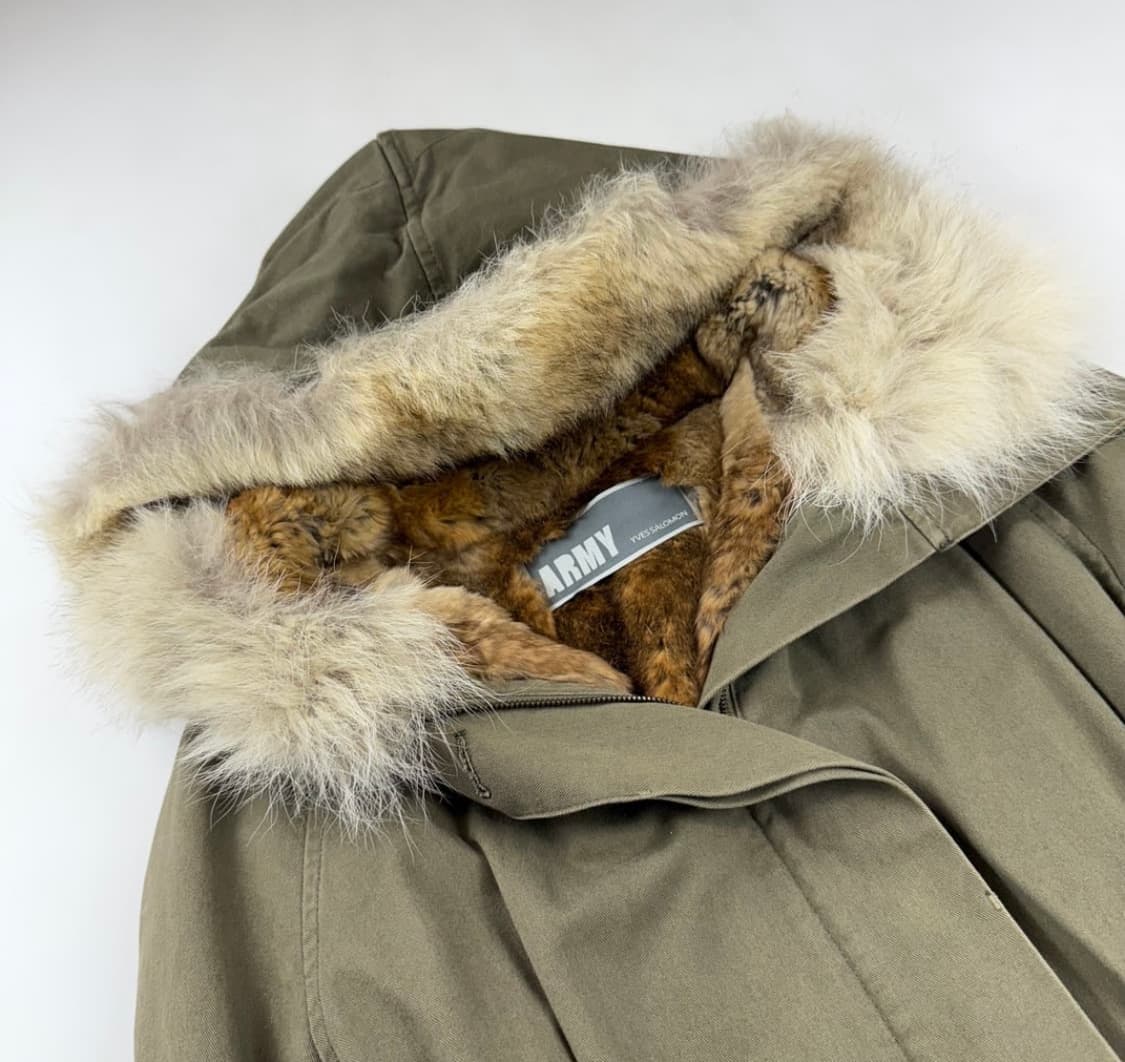 Yves salomon 이브살로몬 아미 코요테퍼 천연모피야상 상품이미지3