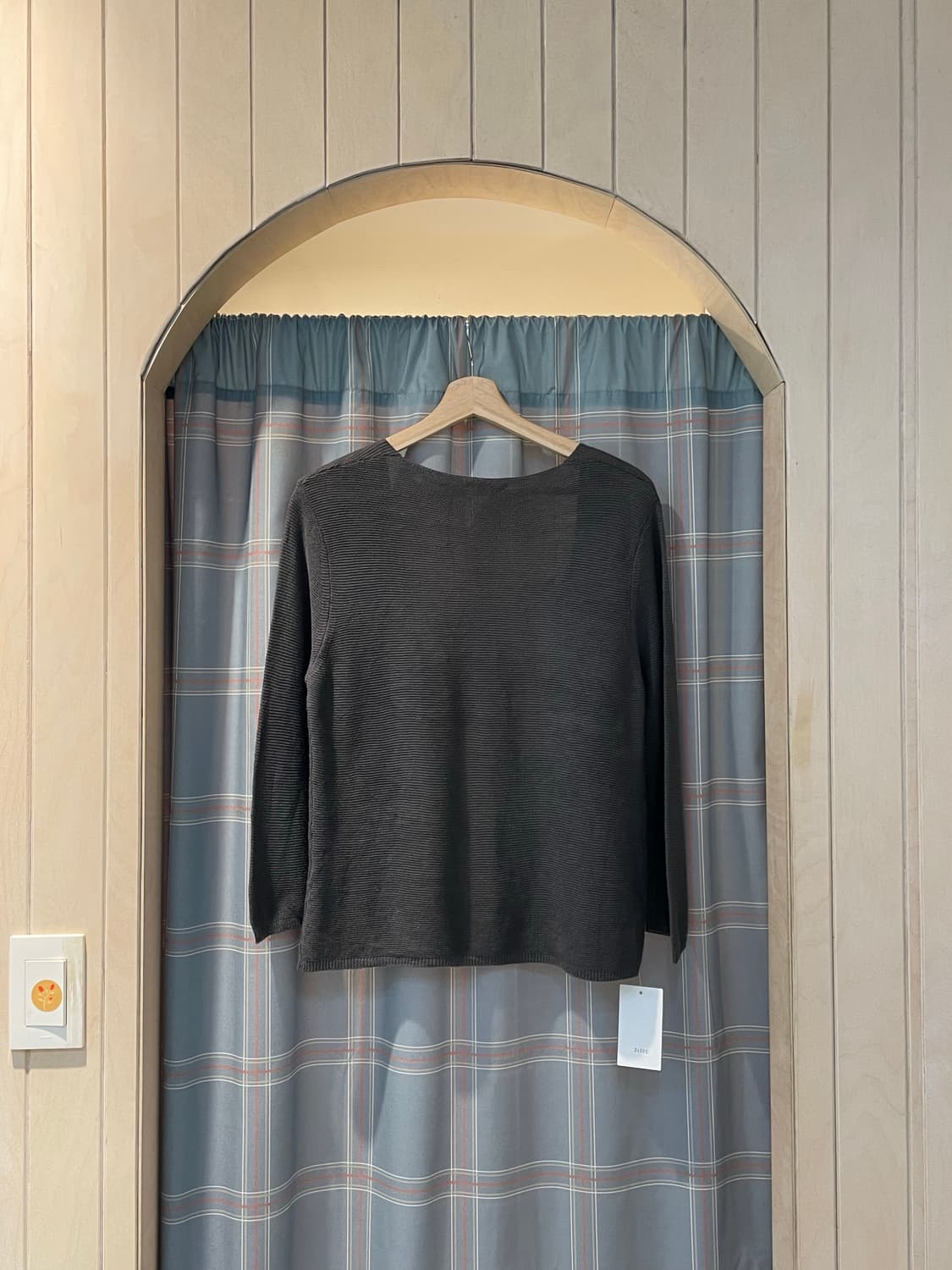 일본빈티지 원버튼볼레로가디건  상품이미지4