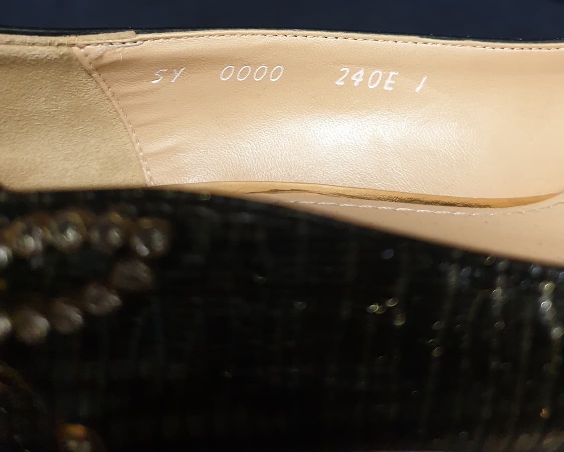 TANDY 웨이브 골드 글리터 큐빅장식 펌프스 (240) 굽:5cm 상품이미지6