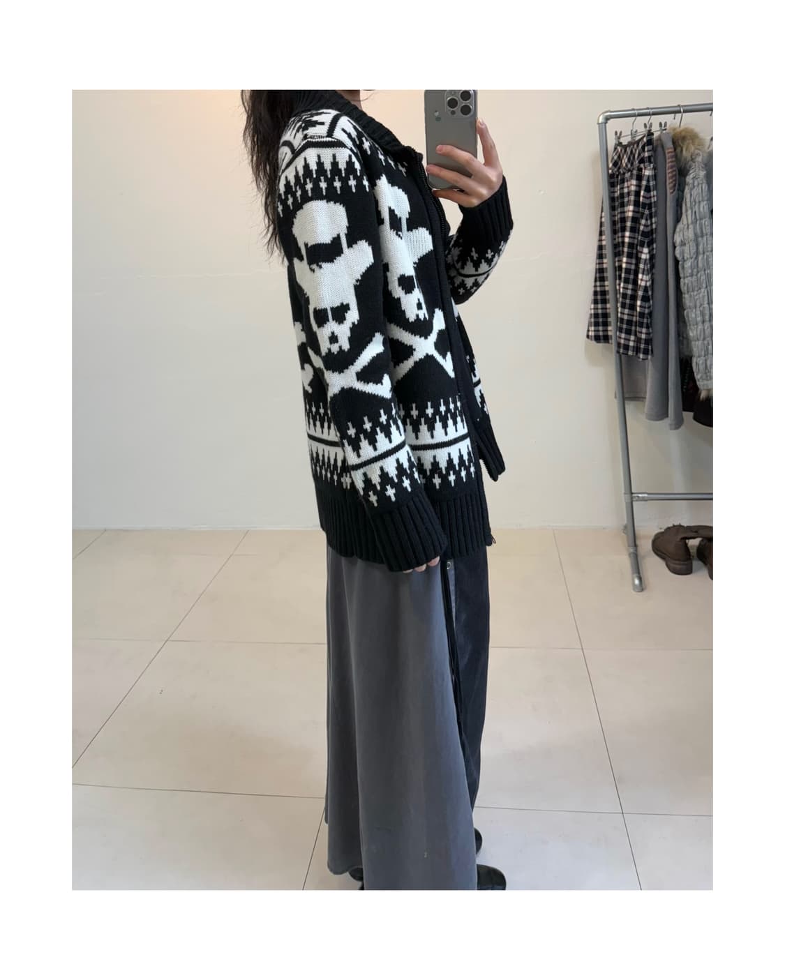 빈티지 니트 집업 상품이미지7