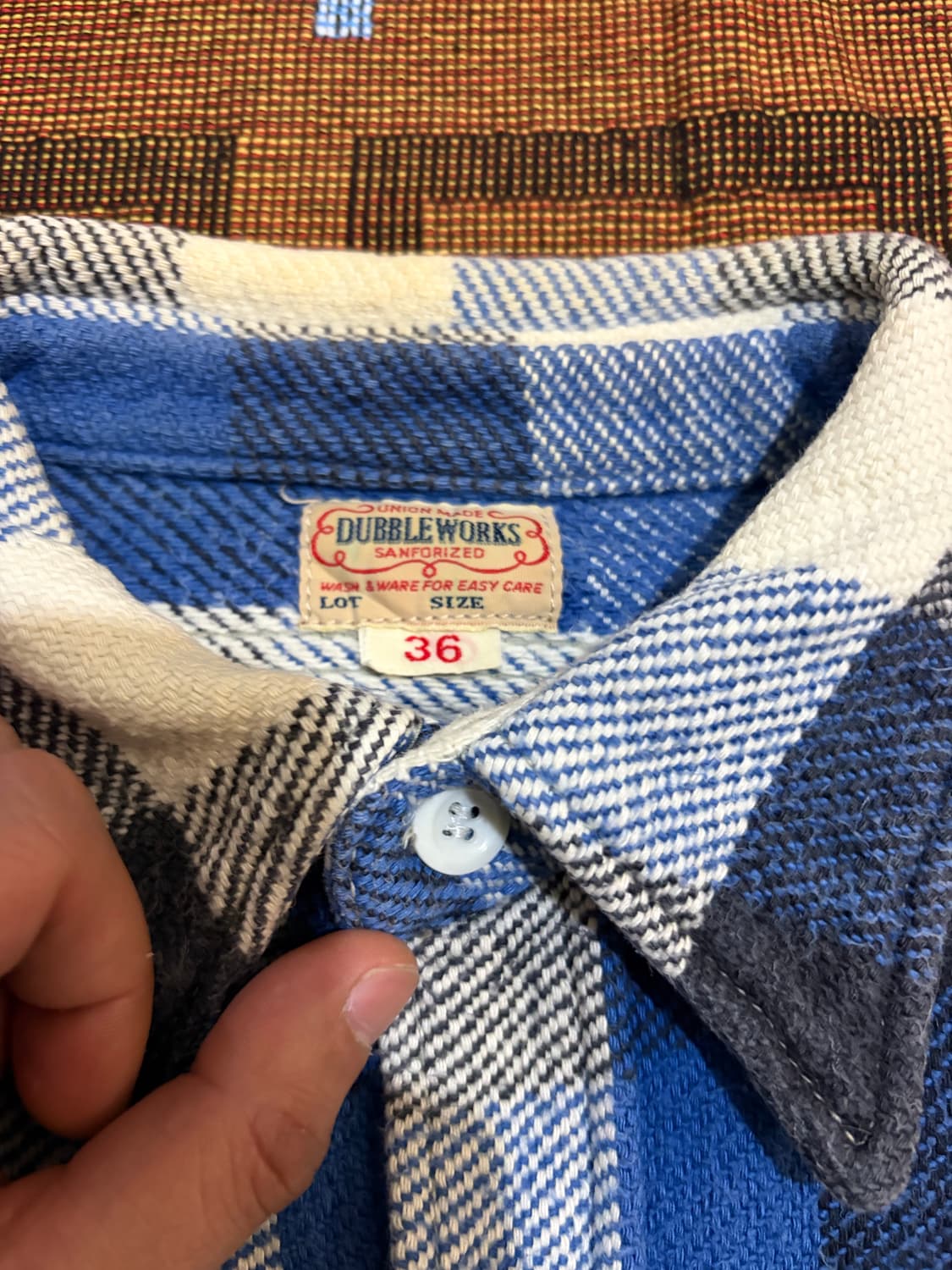 S) 웨어하우스 더블웍스 워크셔츠 상품이미지3