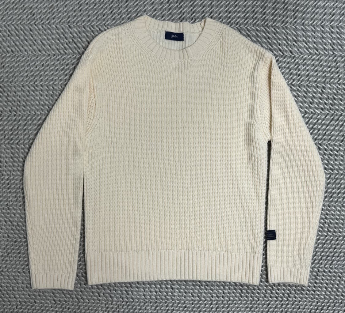 예일 크림 니트 상품이미지1