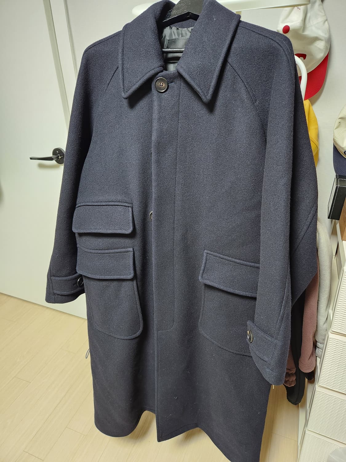 애프터프레이 다크네이비 발마칸코트 상품이미지1