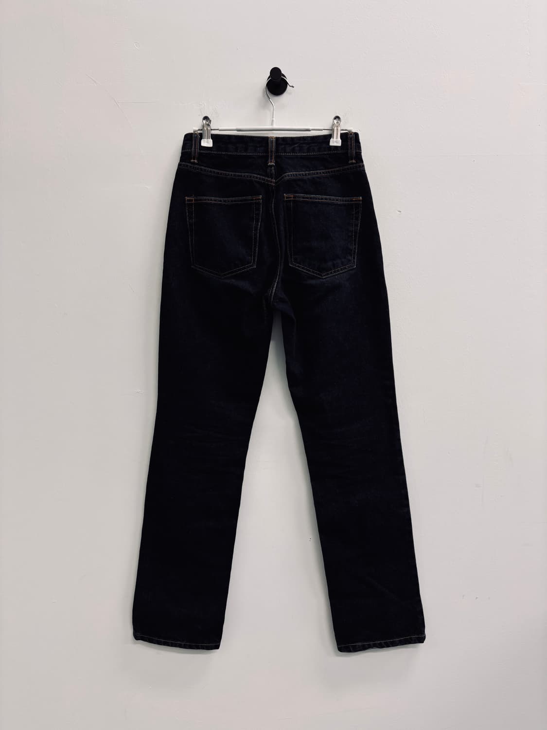 르 에떼(le ete) 클래식 스트레이트 생지 데님 팬츠 인디고 상품이미지3